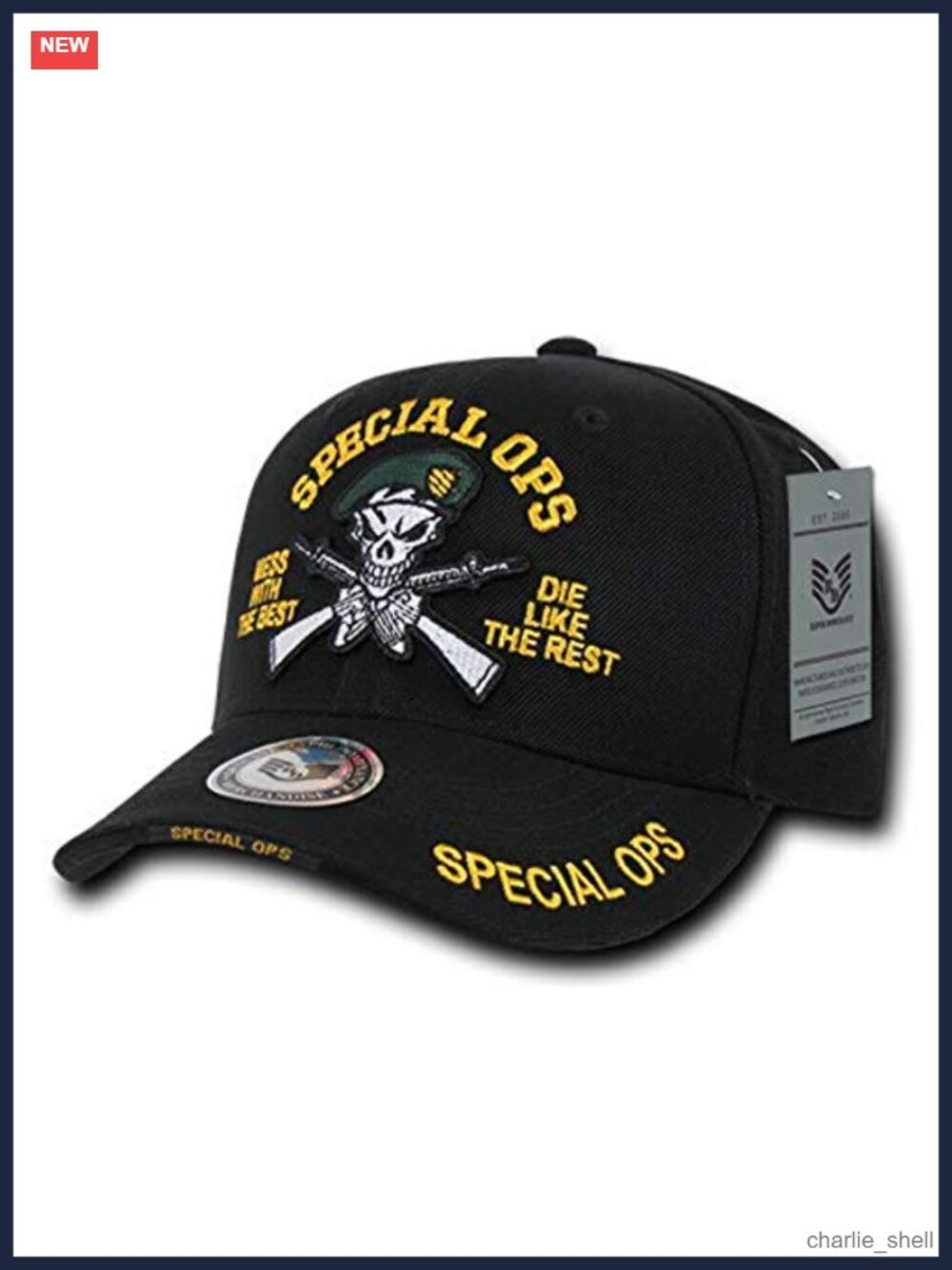 Deluxe Military Beret Special Ops Cap 6 Panel Padded Sweatband